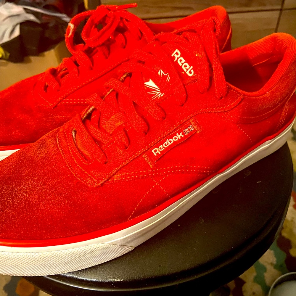 Reebok club c red sneakers